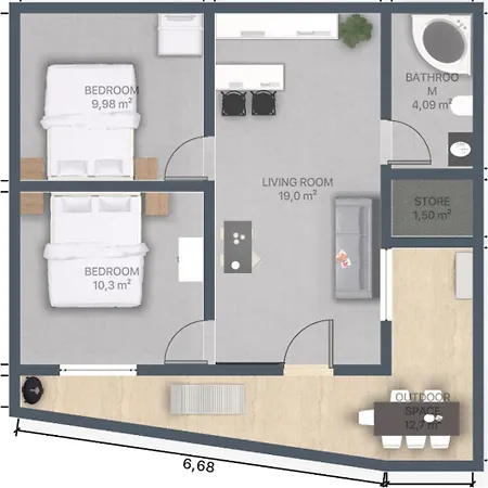 Apartmán By The Sea - Porat, Makarska - 16763